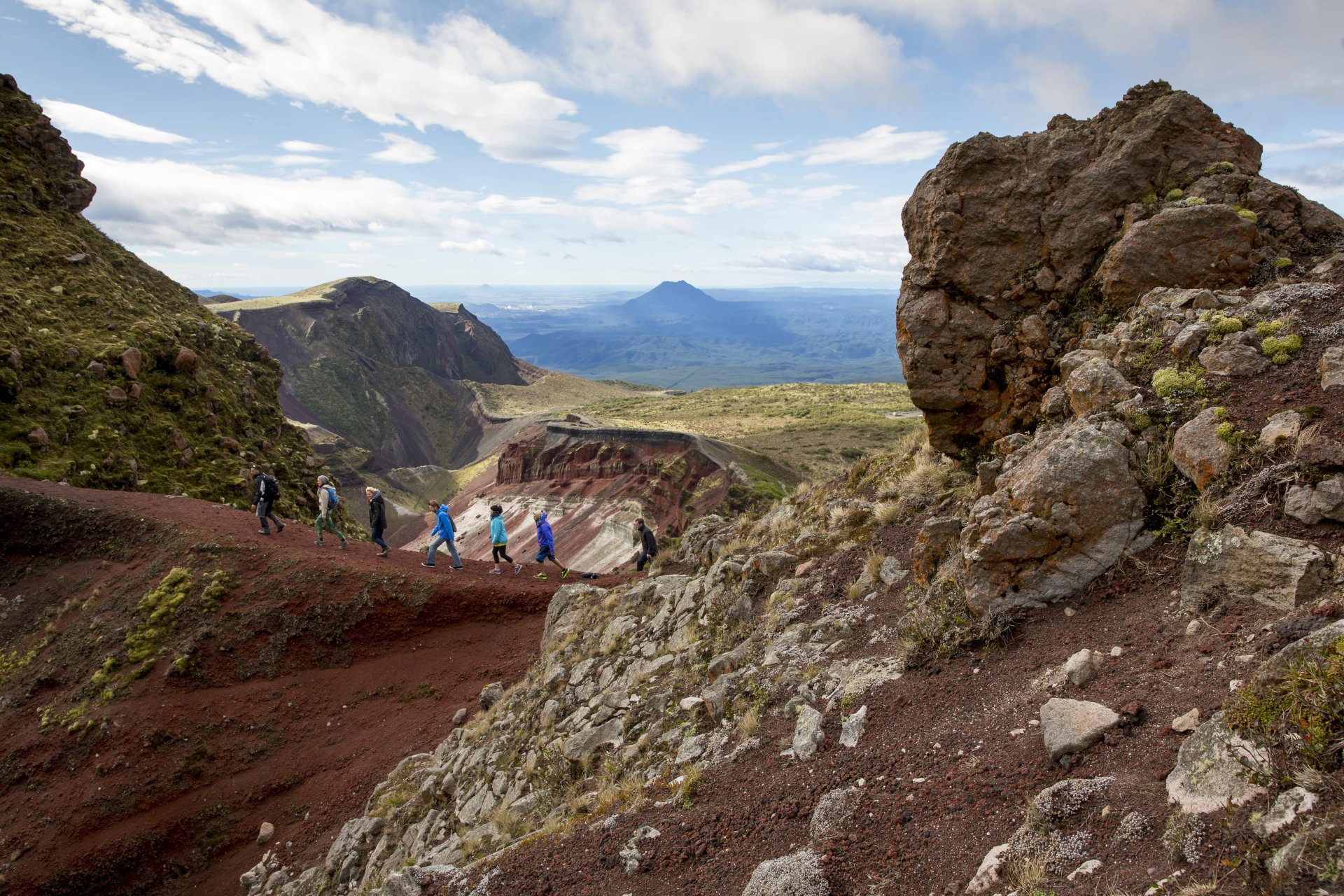 kaitiaki-mt-tarawera-walking-up-ridge-graeme-murray-1-min